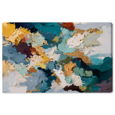Lapis et or III, reproduction d'art sur toile par Art Remedy
