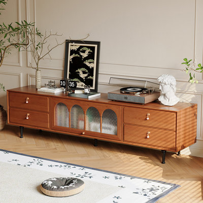 Meuble télé en bois de cerisier style français