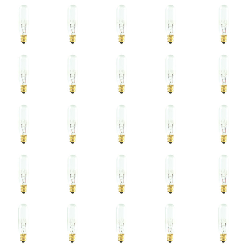 Ampoule incandescente à intensité variable 15 watts 15 W, culot candélabre blanc chaud E12