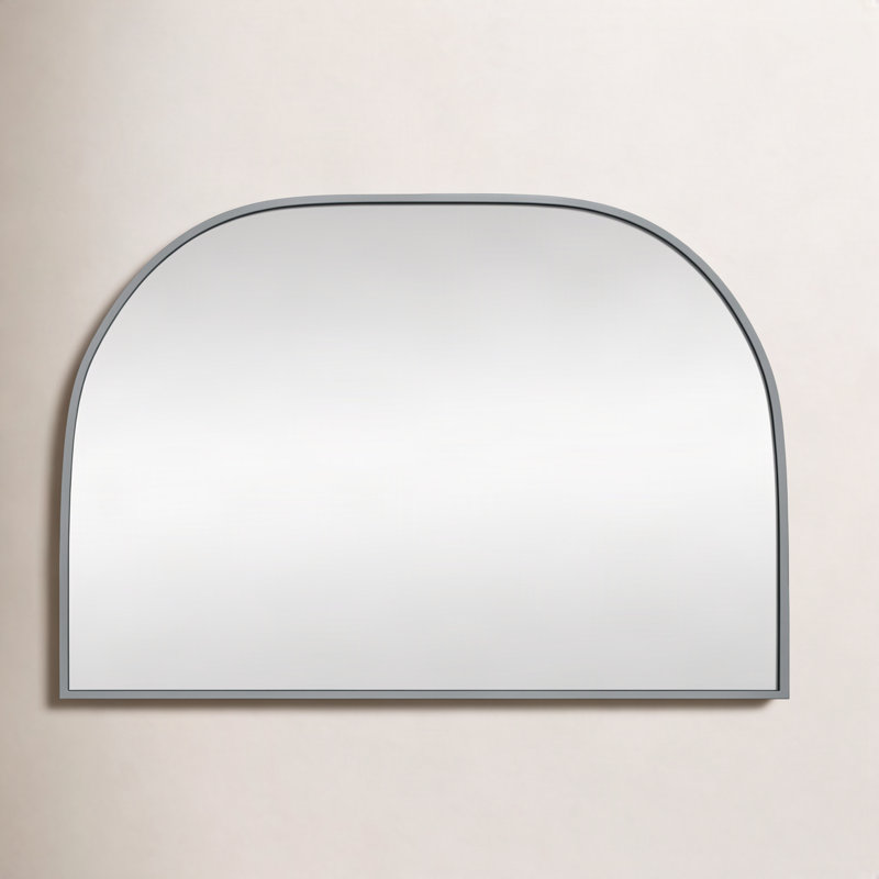 Miroir mural Sabine, 30 po x 42 po, Argent argent