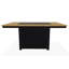 36" x 54" Rustic Polymer Fire Table with Propane Shelf-380258339