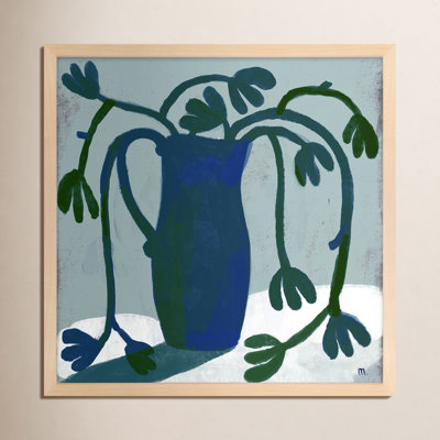 Chataignier Green Floral - Painting on Paper