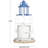 2 Piece Aluminum Tabletop Pillar Set-974711968-974711969