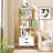2PCS Bookshelf w/ 2 Storage Drawers Sturdy Metal Frame Anti-toppling Devices-207864266