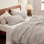 Ensemble de housse de couette à tissage gaufré 100% coton Essential Collection-106246733-106246739