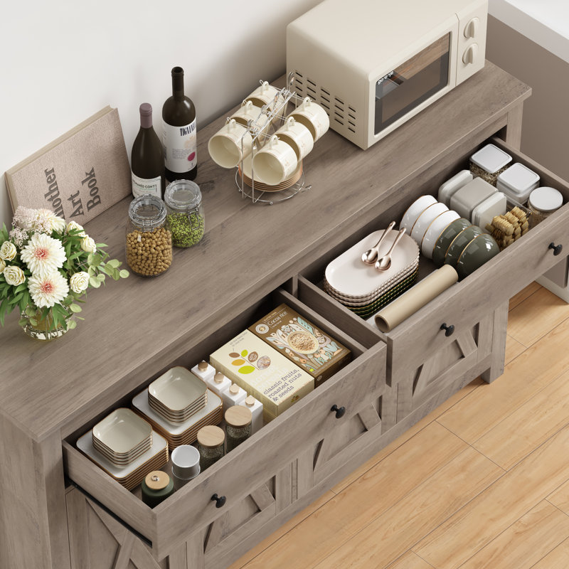 55.1'' Sideboard, Rustic Brown
