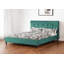  Structure de lit tapissier Madison Turquoise