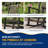 Rasima 23.6" W 2-Person Rocking Patio Set with Table-186289680