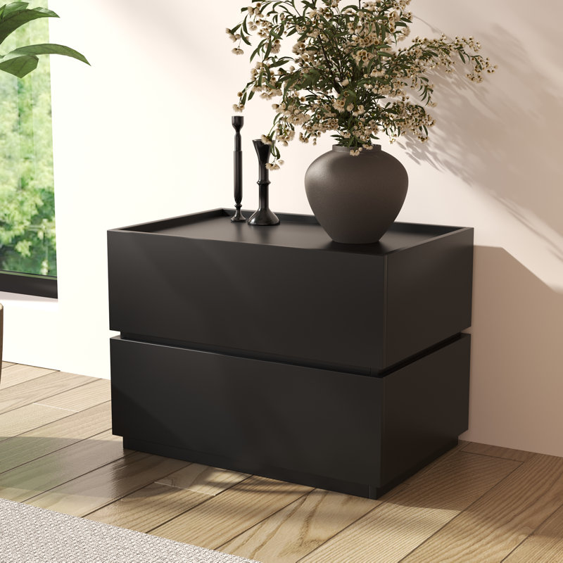 Table de chevet Heckman, Noir