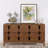 60.5" Mid Century Sideboard Buffet Cabinet With 4 Doors & Adjustable Shelves