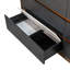 Kayner Dresser With Mirror - Charcoal