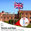 Flag Pole Kit Aluminum Flagpole with UK Flag, Ground Sleeve & Rope Adjustable Height 225-650 cm Sectional Weather-resistant for Outdoor Residential Garden Decoration