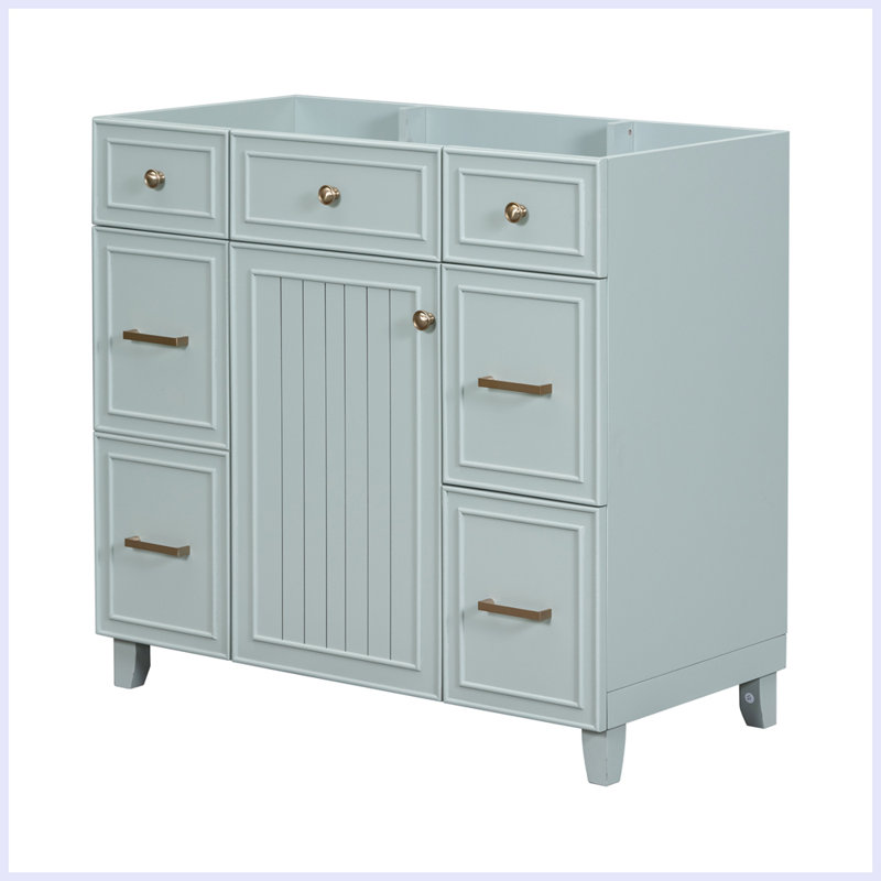 Meuble-lavabo de style moderne, Vert