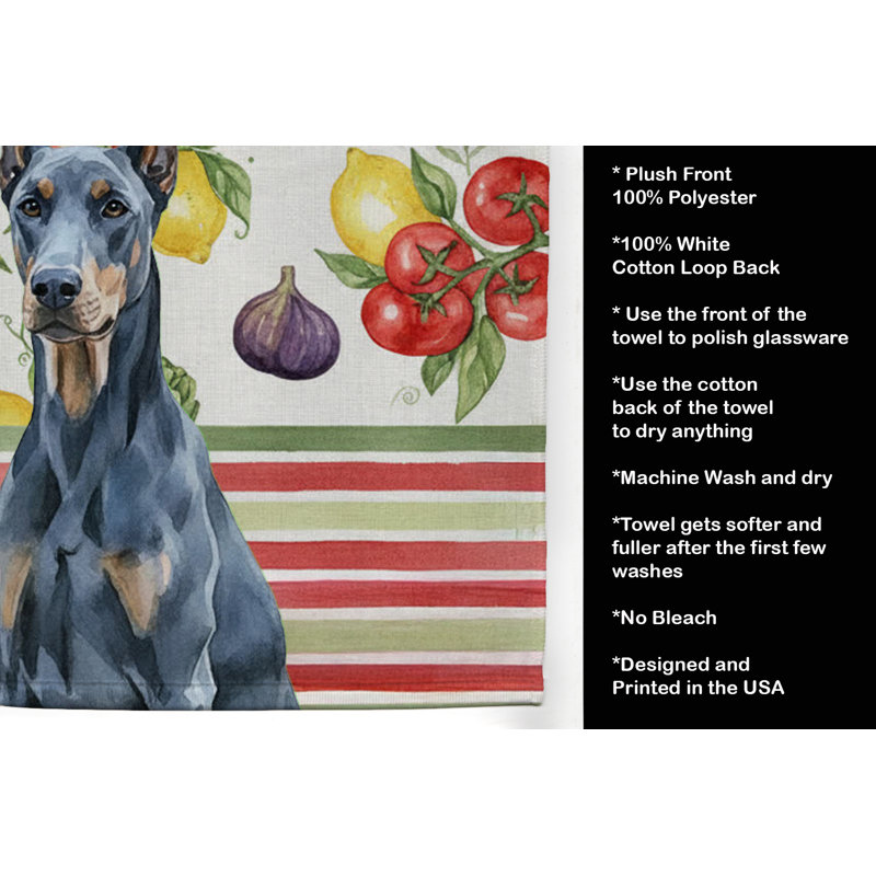 Serviette de cuisine Blue Doberman, Blue Doberman Pinscher