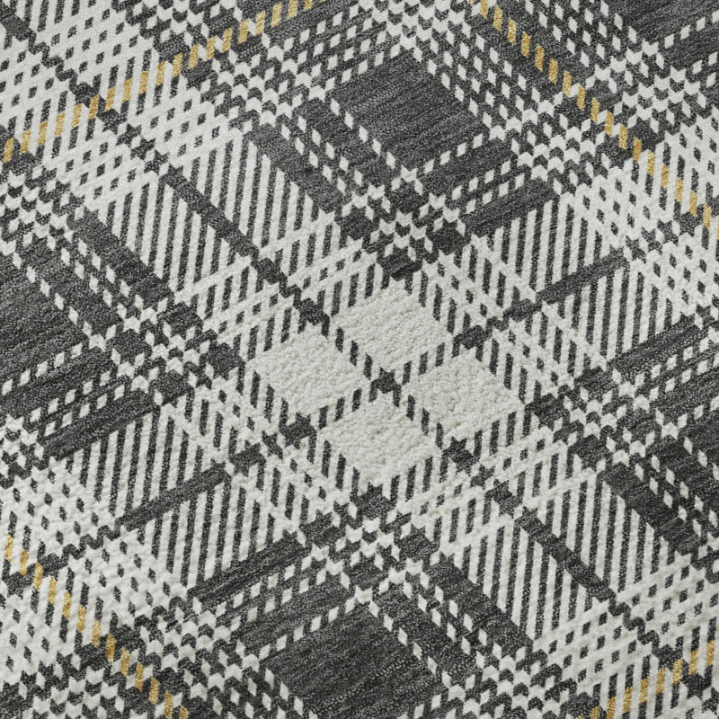Tapis écossais de qualité supérieure lavable à la machine Natoma AMF993, Rectangle 9 pi x 12 pi