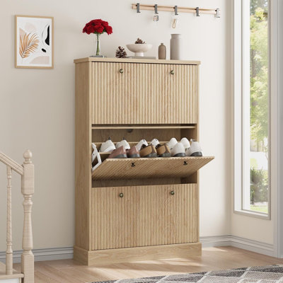 18 Pair Shoe Storage Cabinet