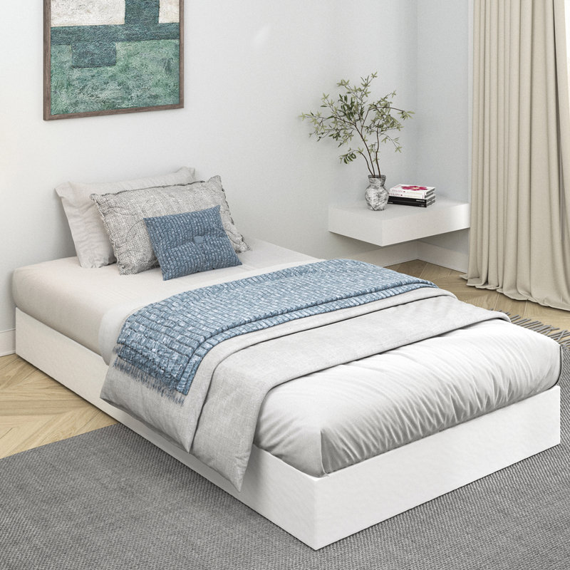 Sommier tapissier 9 pouces avec couvre-matelas en métal, assemblage facile, Profil haut (9 po), Lit simple