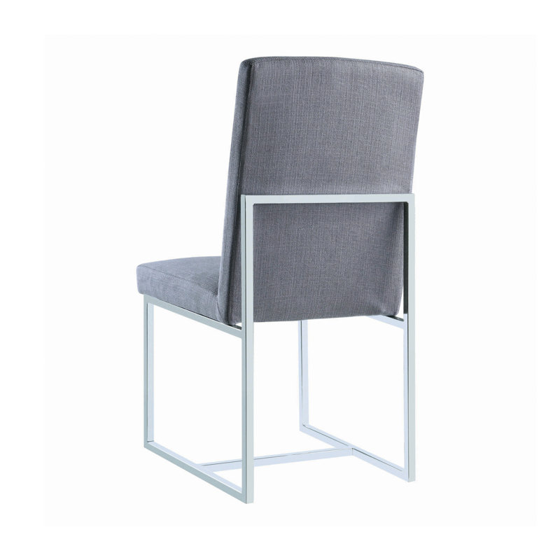 Chaise d’appoint rembourrée grise La Jolla
