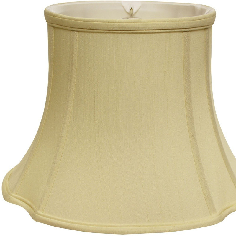 Abat-jour ovale 19 po Monay Shantung, Blanc antique