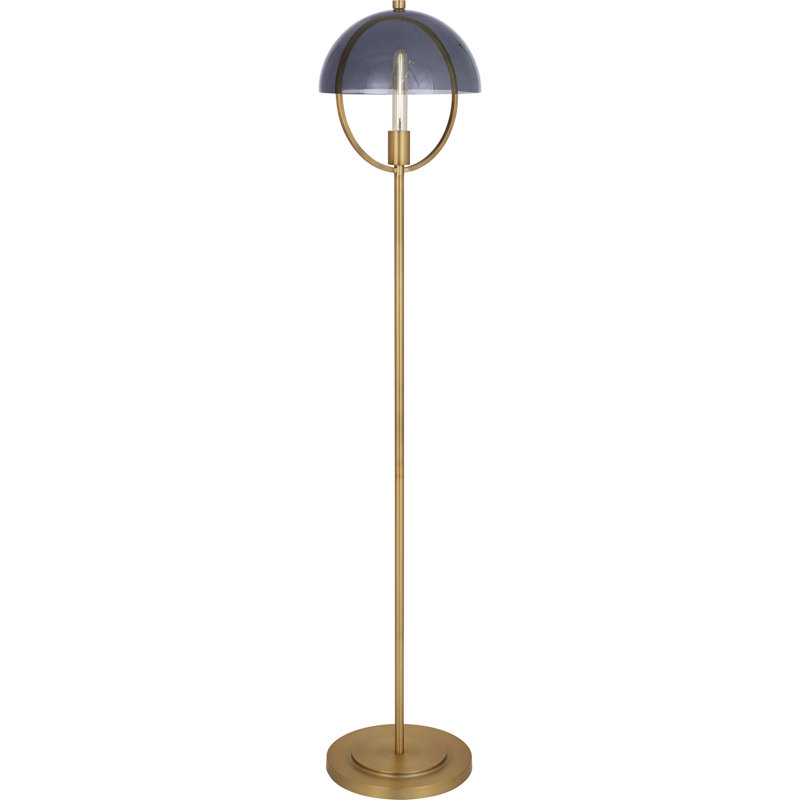 Mavisten Edition Copernica Floor Lamp, Lacquered Burnished Brass, Gray