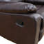 Fauteuil inclinable manuel moderne en similicuir de 38,5 po de largeur