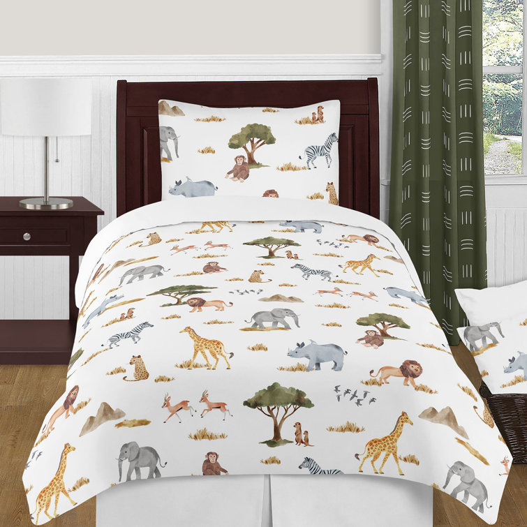 Sweet Jojo Designs Jungle Animals Twin Comforter Set By Sweet Jojo Designs