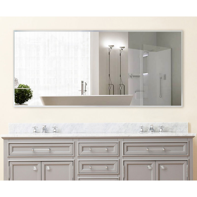 Derosier Metal Rectangle Wall Mirror, 64.625" H x 29.625" W
