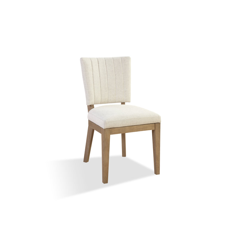 Chaise de salle à manger en mélange de lin Treagan
