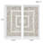 Framed Geometric Rice Paper Panel 2-Piece Shadowbox Wall Decor Set