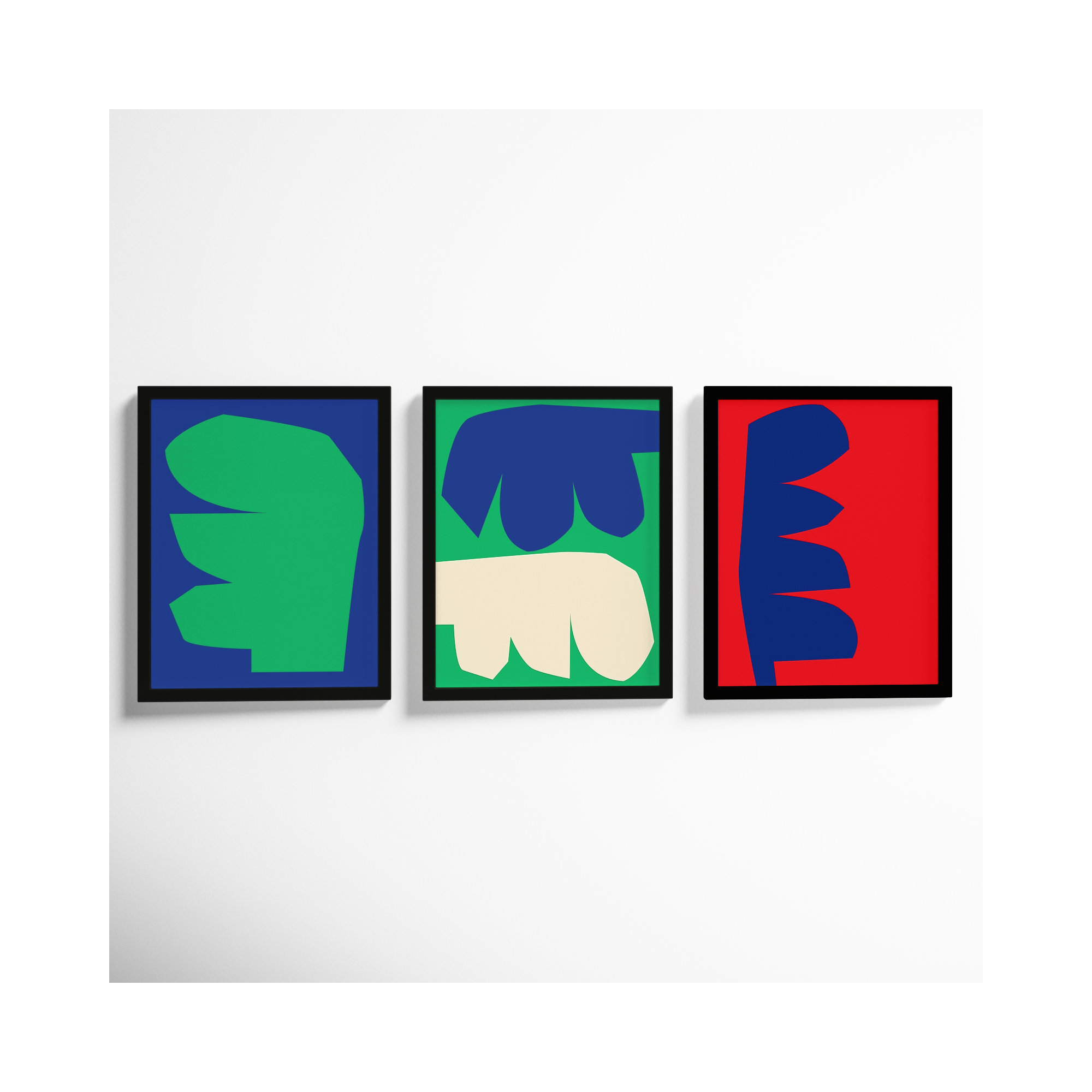 Process. Set Of 3 by Michael Kempen, 16" W x 20" H, Black Framed