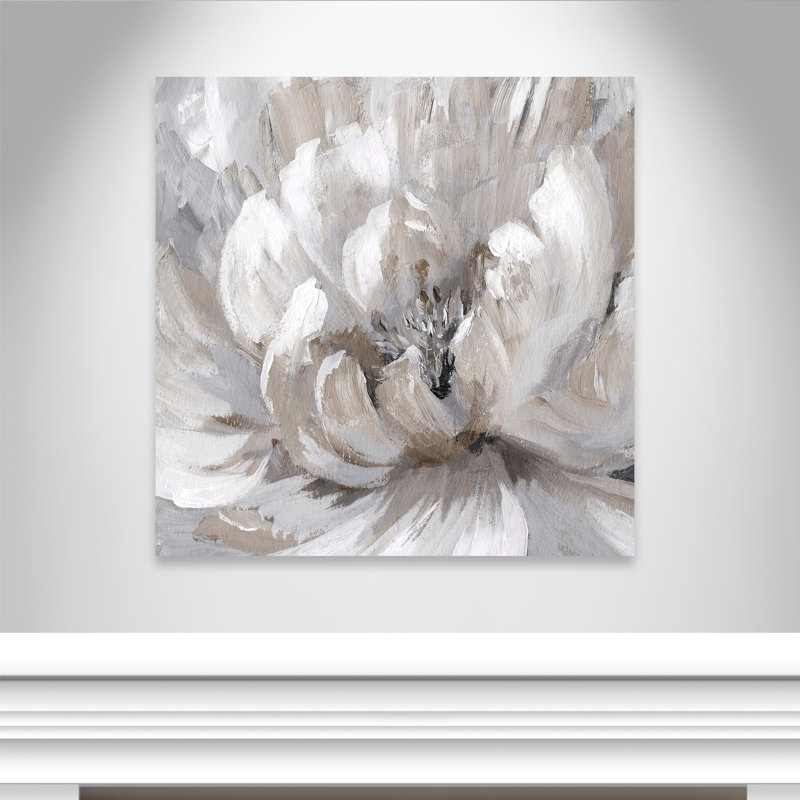 Éclat de printemps I - Peinture, Toile tendue, H 45 po x l 45 po x P 1,38 po