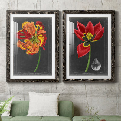 «Midnight Tulip» IPémium, reproduction encadrée - prête à être accrochée