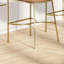 Tabouret de bar 31 po 31 po, similicuir avec structure en acier doré-96103967