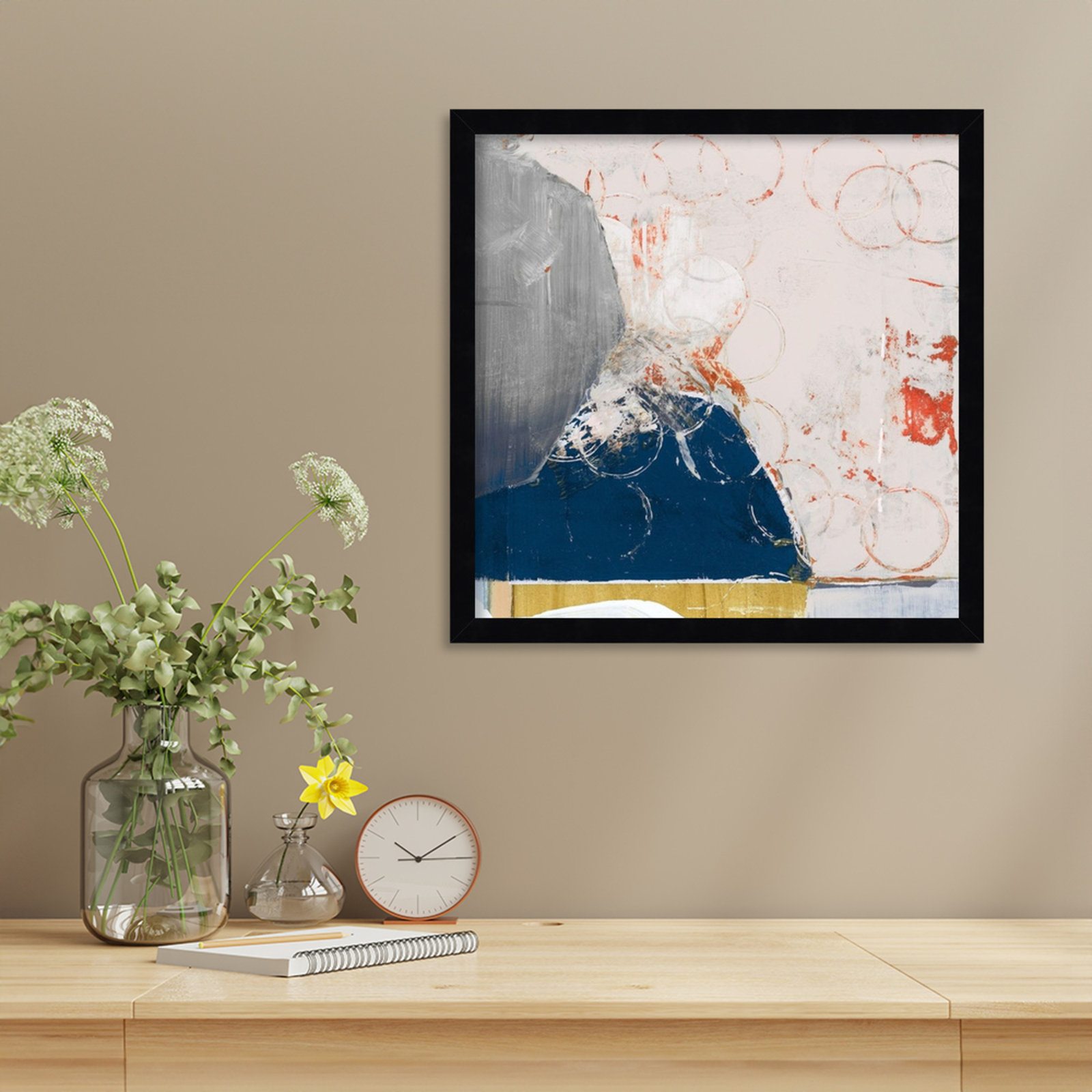 Gilpin "Beautiful Mess No. 2" Print, 17" H x 17" W, Black