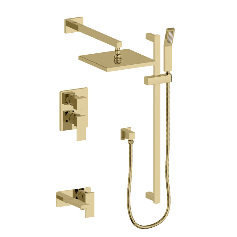 ZLINE Bliss Shower System W/ 16 in. Oversized Shower Head in Brushed Nickel (BLS-SHS16-BN)