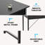 Bureau d'ordinateur Petit bureau pour chambre à coucher Bureau d'écriture pour bureau avec espace de rangement-1736751617
