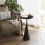 Table de bout à piédestal moderne avec plateau surélevé