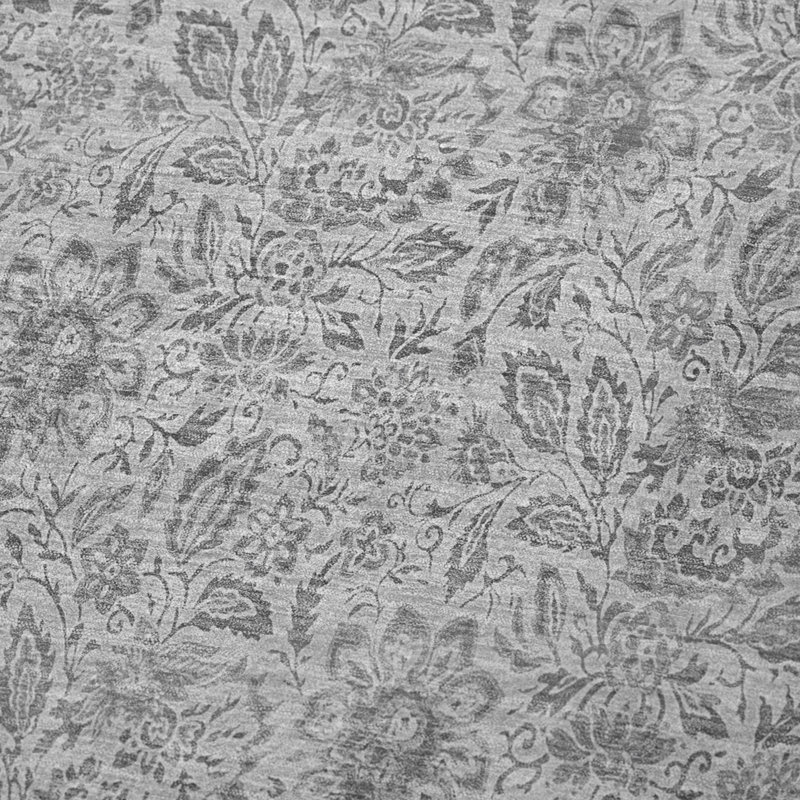 Jeté floral Sherpa ASB660 Addison, Argent argent