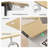 75" Reversible L Shaped Standing Desk, Height Adjustable with Cup Holder, Electric Corner Computer Workstation, Sit Stand up Home Office, Ergonomic Gaming, Oak-1518105331-1518505197