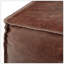 Repose-pieds carré en cuir véritable brun Sheffield-1628938573