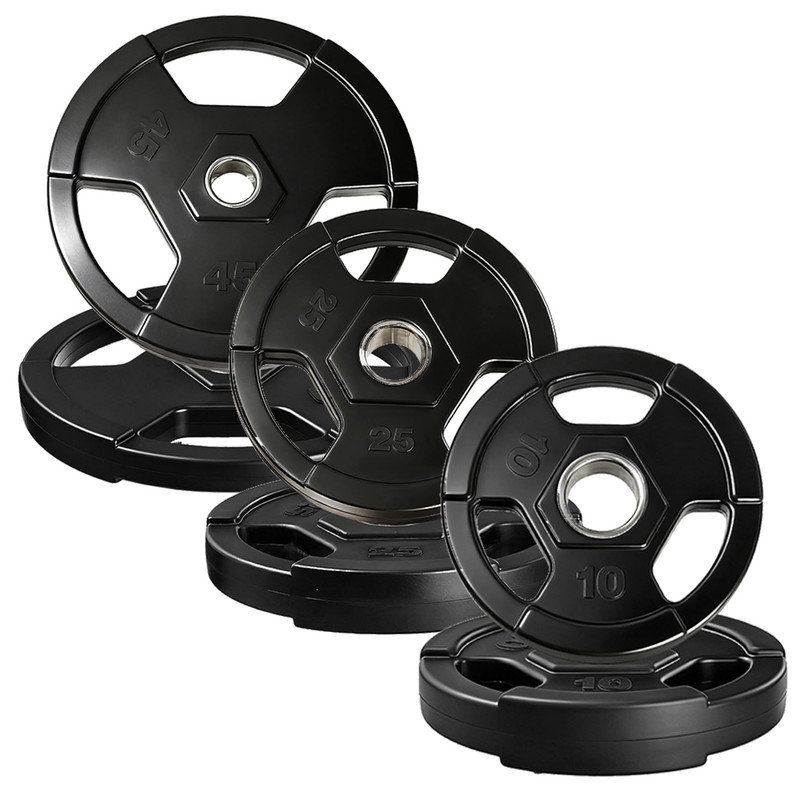 Bumper Plates 2-Inch. Durable Rubber Weight Set for Daily Training