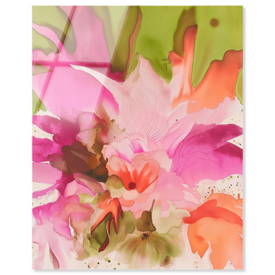 Impression tropicale Vibrant Fluidité Floral II par Art Remedy