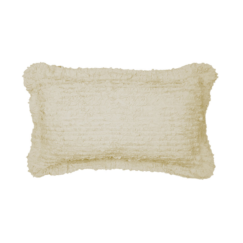 Coussin en coton Laudy, Grand, Jaune