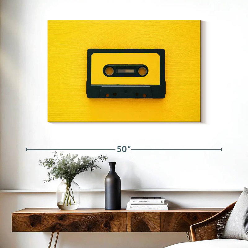 Cassette jaune Abarca, H 26 po x l 39 po