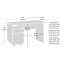 Desk With File Drawer, White Finish