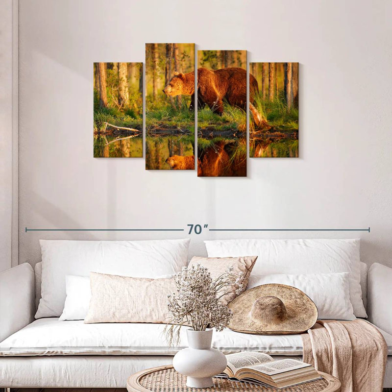Brampt Wild Forest Bear, 27"H x 43"W