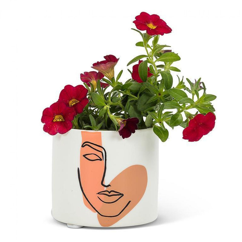 Pot à fleurs Abstract Face