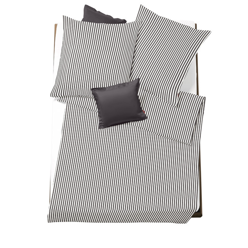 Duvet Cover Set, Single - 1 Pillowcase (80 x 80 cm), Anthracite