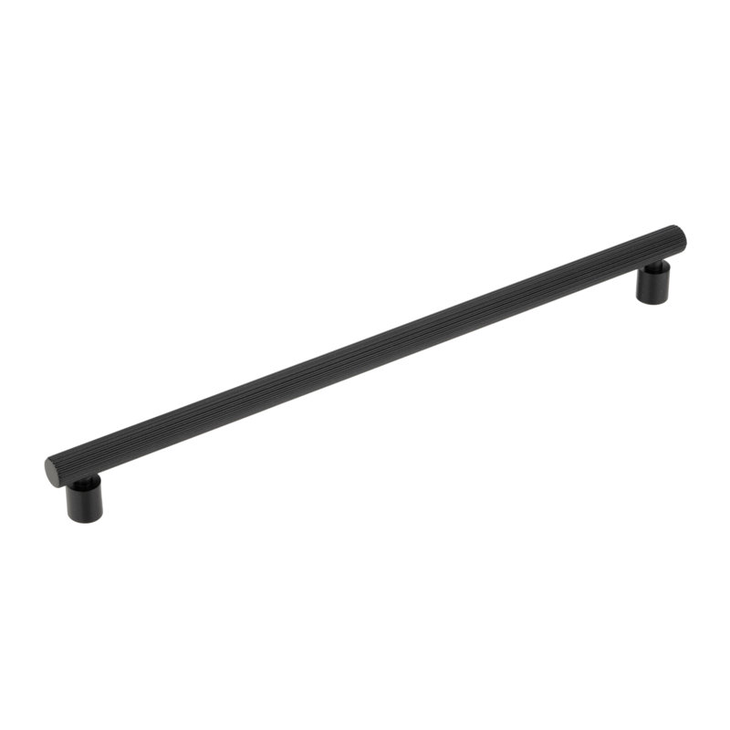 Matte Black "Elite" T-Bar Fluted Drawer Pull