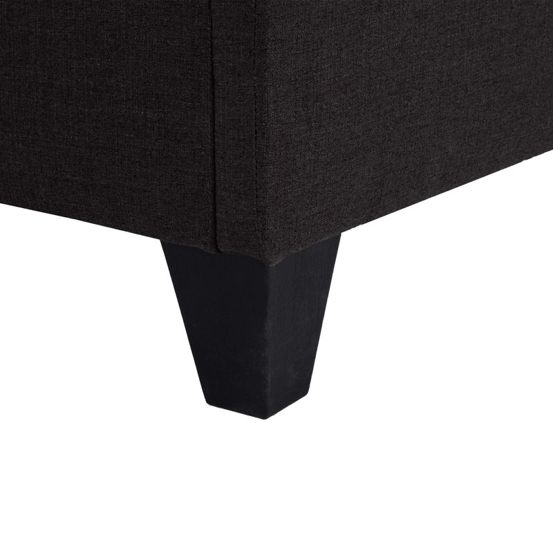 Base de lit tapissier très grand avec sommier en bois, idéal pour une chambre à coucher confortable et élégante